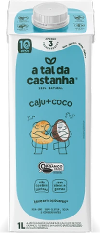 A Tal da Castanha Caju + Coco Orgânico 1L